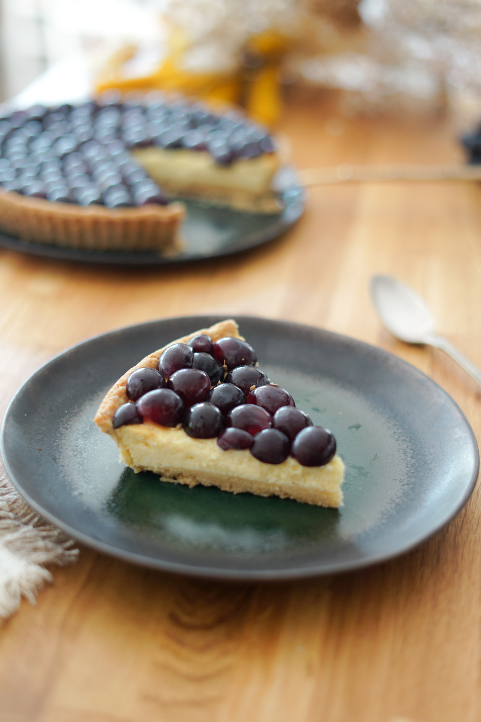 Tarte aux raisins et à la ricotta Les Pépites de Noisette