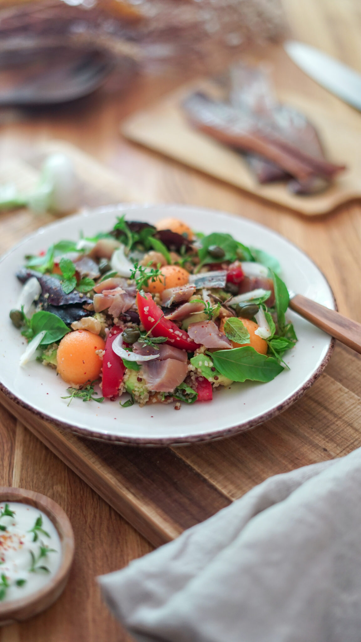 Salade De Quinoa Au Maquereau Fum Les P Pites De Noisette