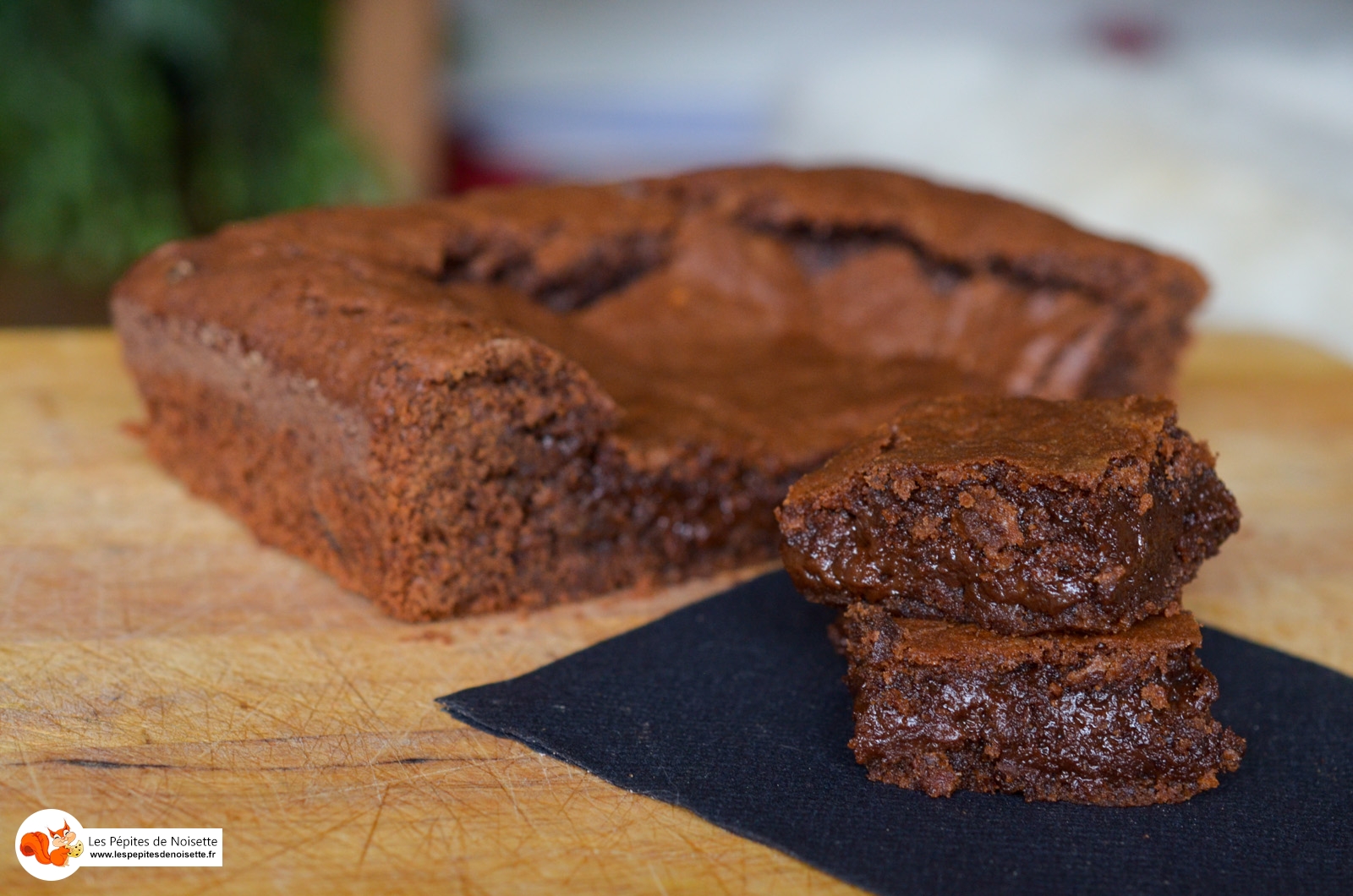 Brownie chocolat banane extra fondant - Les Pépites de Noisette