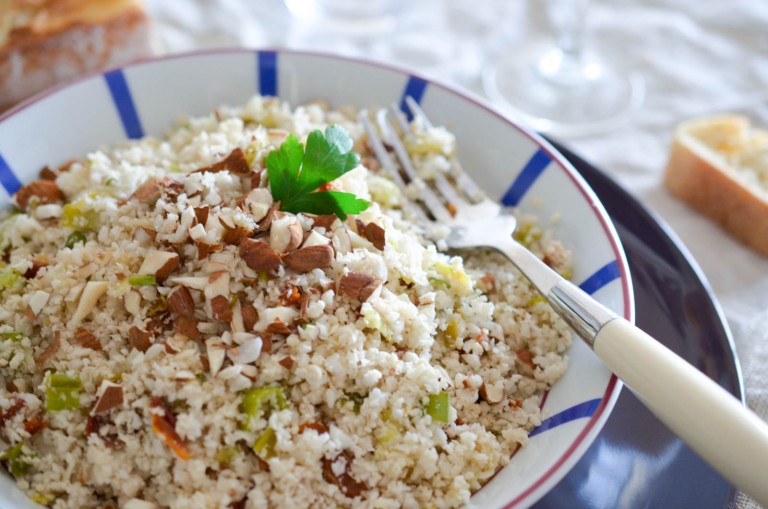 "Couscous" de chou-fleur aux tomates séchées - Les Pépites de Noisette