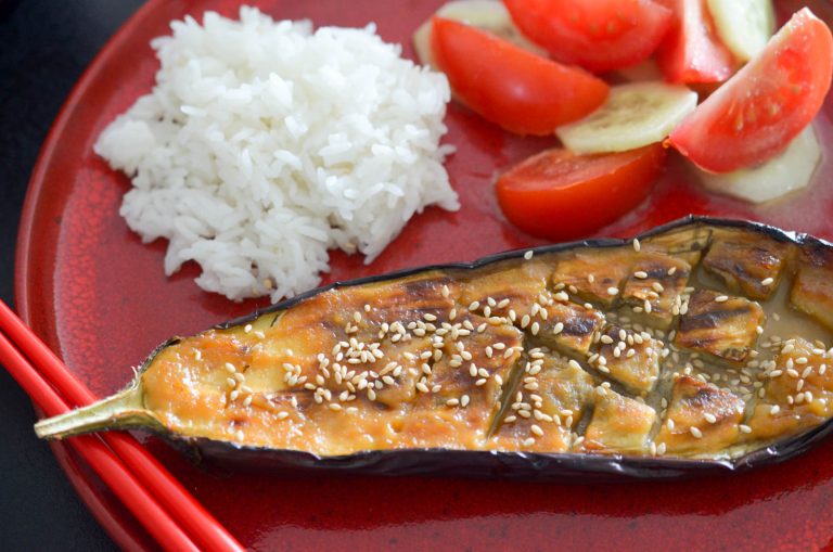 Aubergines Roties Au Miso Les Pepites De Noisette