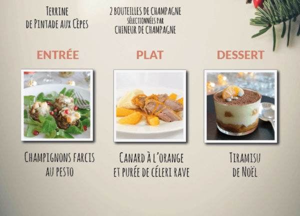 Votre repas de Noël 100% bio, made by Noisette & Chef Nicolas livré à