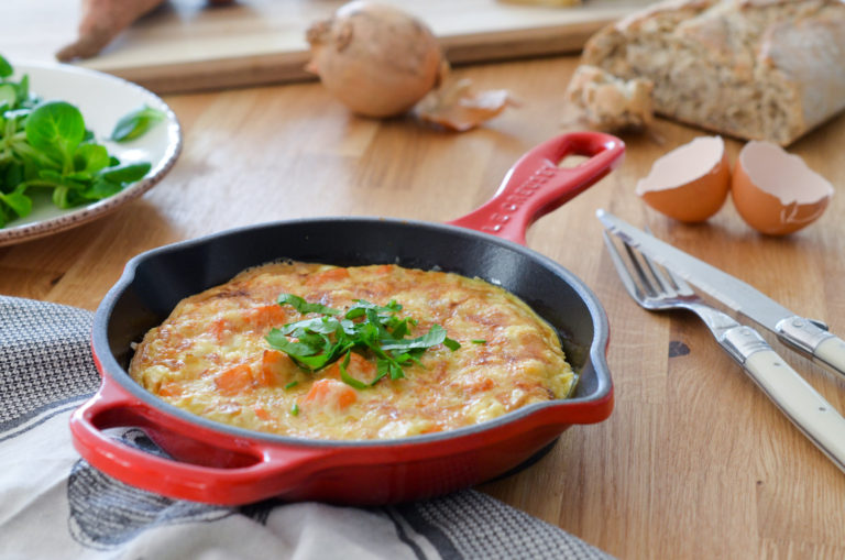 Tortilla A La Patate Douce Les Pepites De Noisette