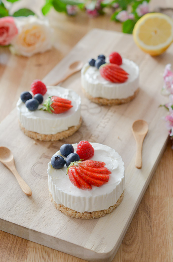 Cheesecake sans cuisson aux fruits rouges Les Pépites de Noisette