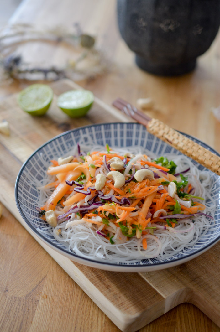 Salade Tha De Vermicelles Aux Noix De Cajou Les P Pites De Noisette