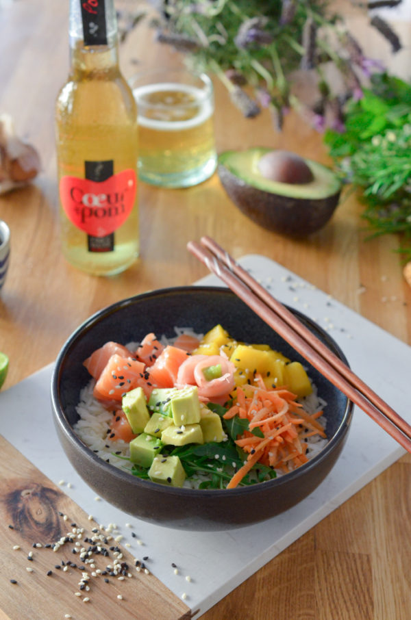 Poke Bowl Au Saumon - Les Pépites De Noisette