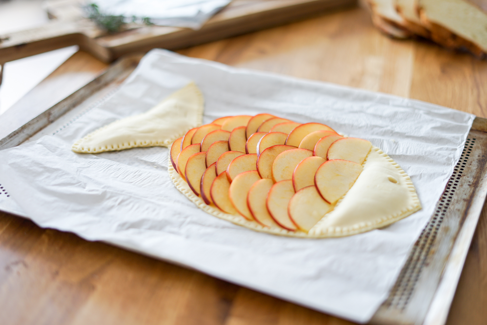 Tarte Fine Aux Pommes ... Poisson D'avril ! - Les Pépites De Noisette