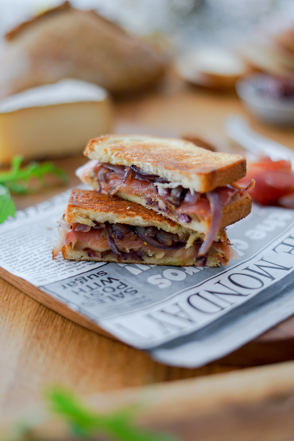 Croque monsieur au confit d'oignons Les Pépites de Noisette