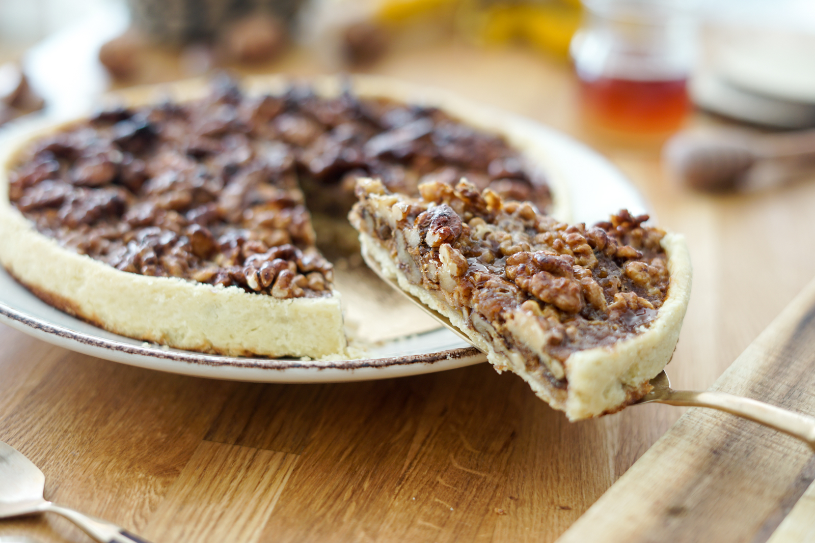 Tarte Aux Noix Facile - Les Pépites De Noisette