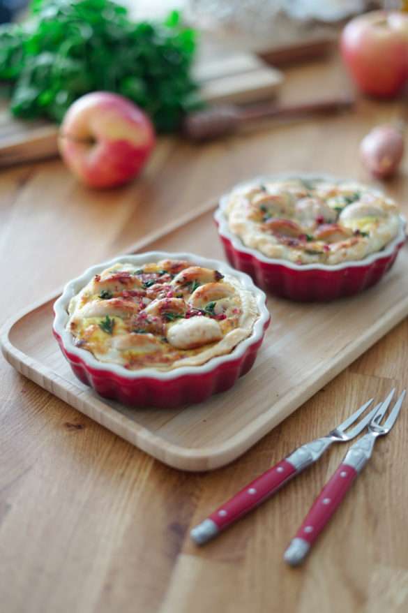 Tarte Au Boudin Blanc Et Aux Pommes - Les Pépites De Noisette