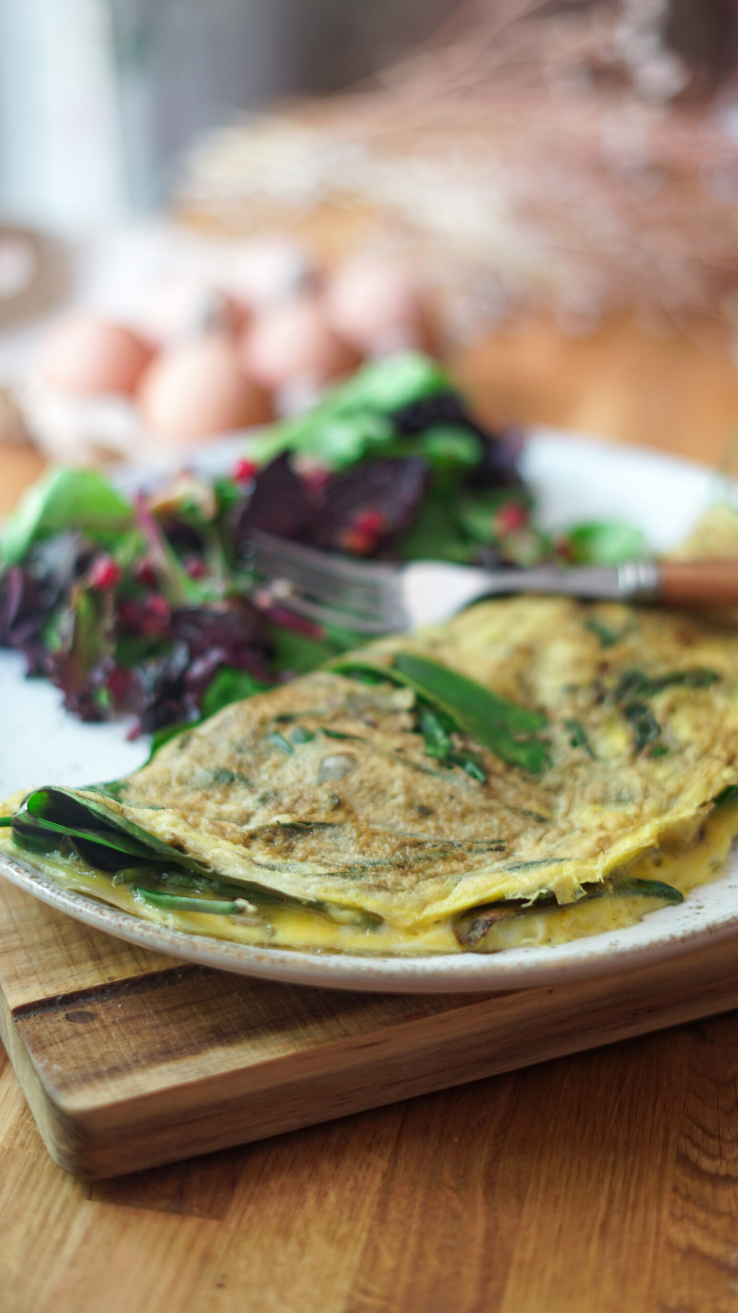 Omelette aux asters - Les Pépites de Noisette